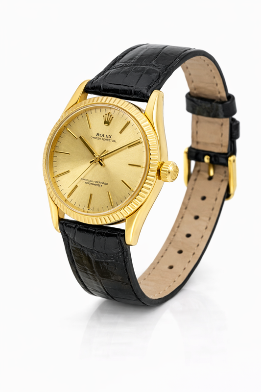 Reloj Rolex Vintage Oyster Perpetual Oro Amarillo 6593