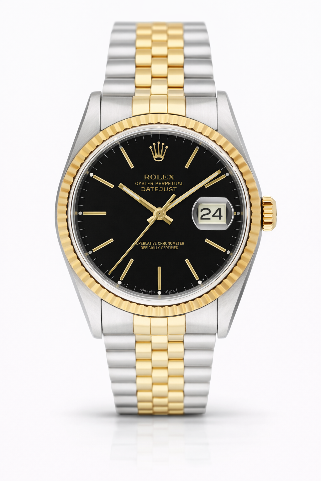 Rolex Datejust 16233 Black Dial Men's Watch