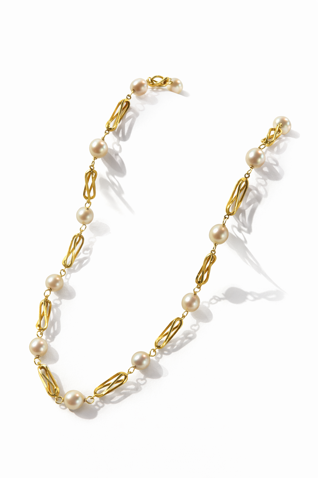 Collar Oro 18K con Perlas