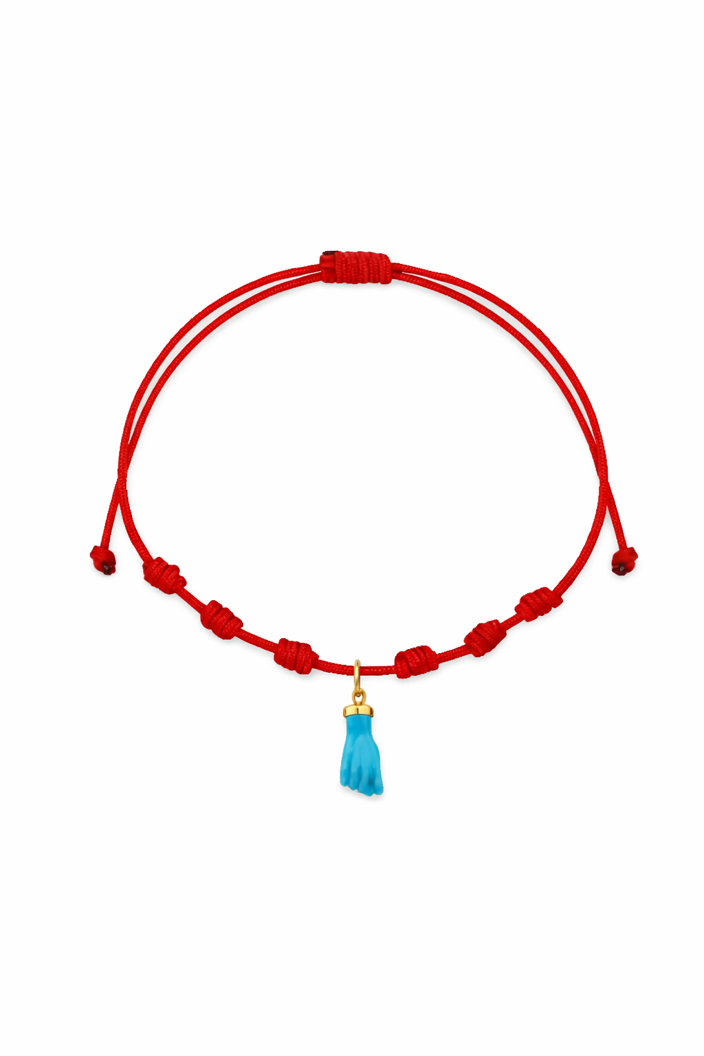 Pulsera Nylon Mano Turquesa