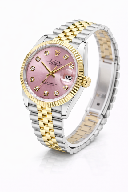 Reloj Rolex Datejust de diamante rosa 16013