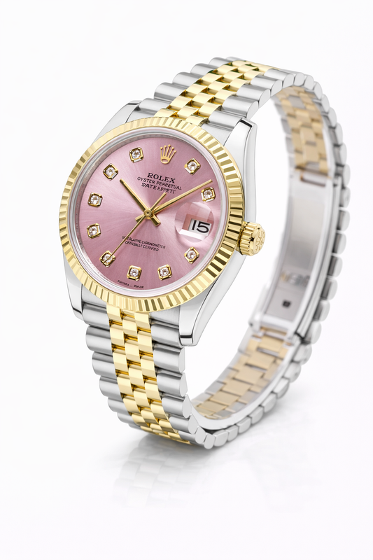 Reloj Rolex Datejust de diamante rosa 16013